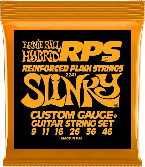 Ernie Ball Éclat hybride RPS Chaînes électriques de guitare Nickel Wound - 9-46 Gauge