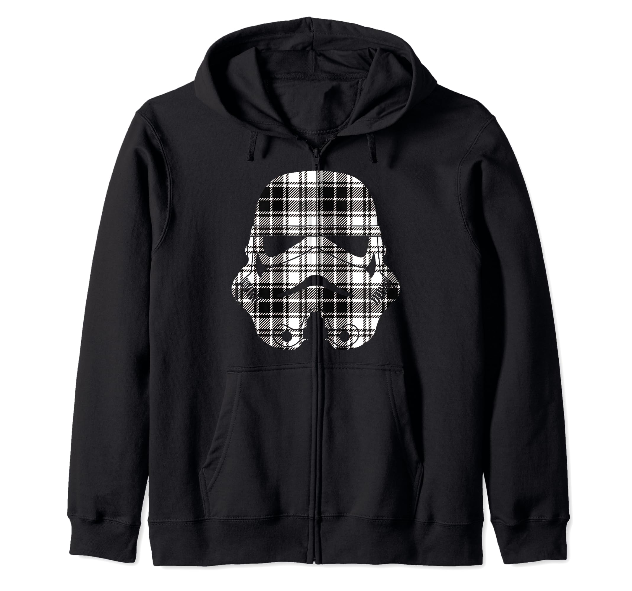Sweat Star Wars Stormtrooper zip à motif plaid original