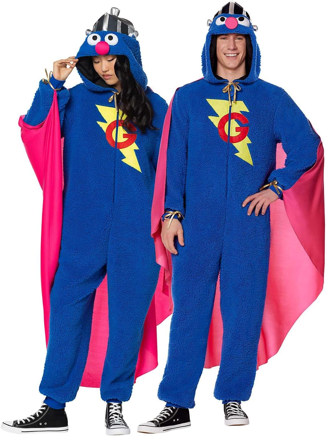 Spirit Halloween Sesame Street Adult Grover Costume | Officially Licensed | O...