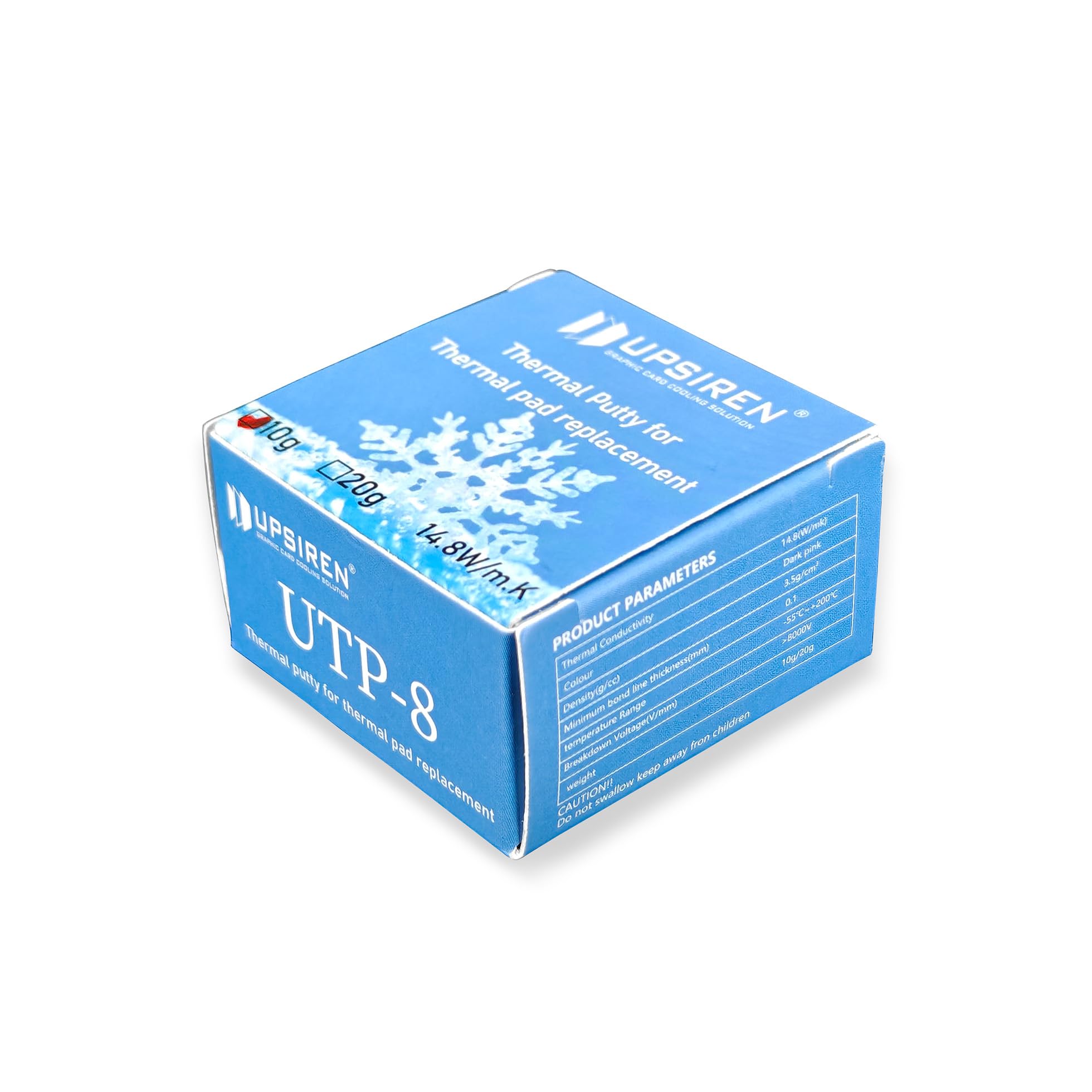 UTP-8 - Masilla térmica de 14,8 W/mk para procesador VGA GPU IC, almohadilla térmica de enfriamiento rápido, reemplazo de almohadilla térmica de alto rendimiento (50 g)