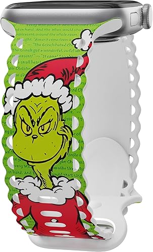 Miniatura 37 de Compatible con Apple Watch Band de 41mm 40mm 38mm 49mm 45mm 44mm 42mm para Mujeres Niñas, Correas Deportivas de Silicona Suave con Estampado Floral