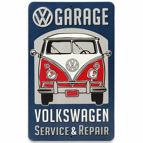 Volkswagen Garage Service and Repair Metal Sign - Vintage Volkswagen