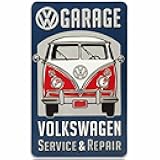 Volkswagen Garage Service and Repair Metal Sign - Vintage Volkswagen Sign for Garage or Man Cave