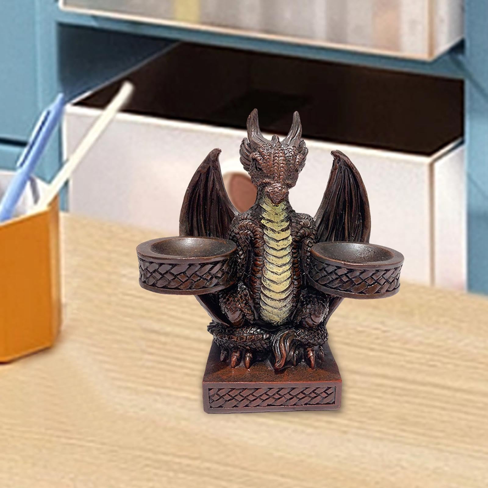 Amazon.co.jp: ドラゴン像 | ダブルボールホルダー 座っているドラゴン
