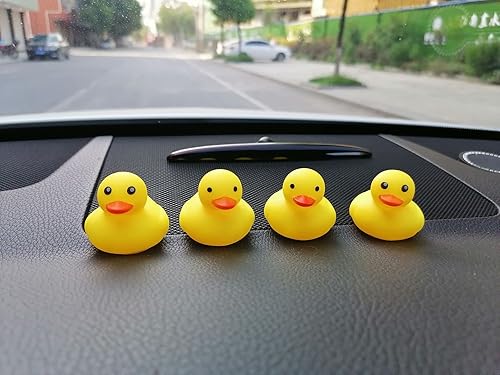 Miniatura 6 de 50 juguetes de pato de goma súper pequeños para el baño de niños y niñas, patos de goma chirriantes y flotadores a granel, patos de jeep, baby