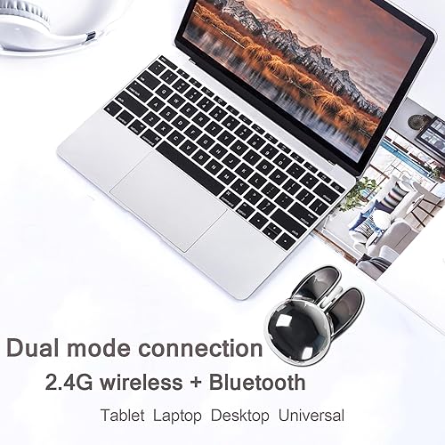 Miniatura 2 de Ratón inalámbrico lindo conejito Bluetooth doble modo ratón de computadora pequeño silencioso USB óptico silencioso Kawaii conejo ratón inalámbrico
