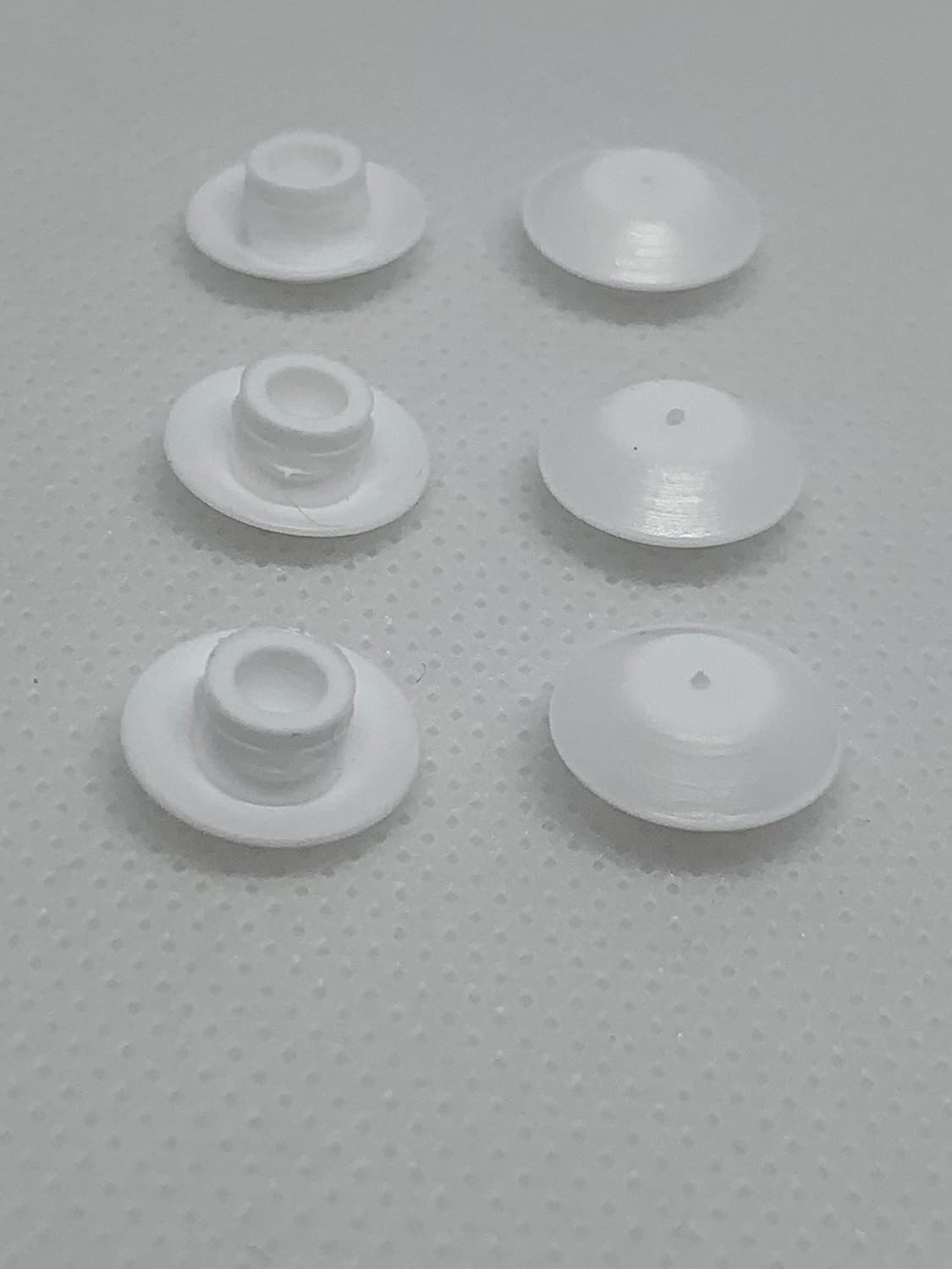 AMZ Clips and Fasteners 50 1/4" White Plastic Flush Type Hole Plugs 1/2" Head - Other Automotive Parts - 