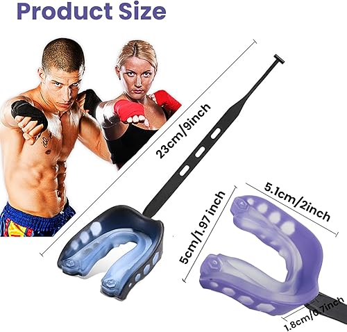 Miniatura 4 de Protector bucal de fútbol para niños y jóvenes, protector bucal con correa para boxeo, baloncesto, lacrosse, artes marciales, hockey y todos los