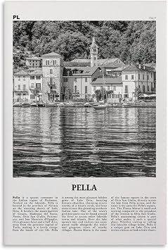 Pella Print Black And White, Pella Wall Art, Pella Poster Poster Print Decorative Pain Ting Canvas Wall Art Living Room Posters Bedroom Painting 24x36inch60x90cm
