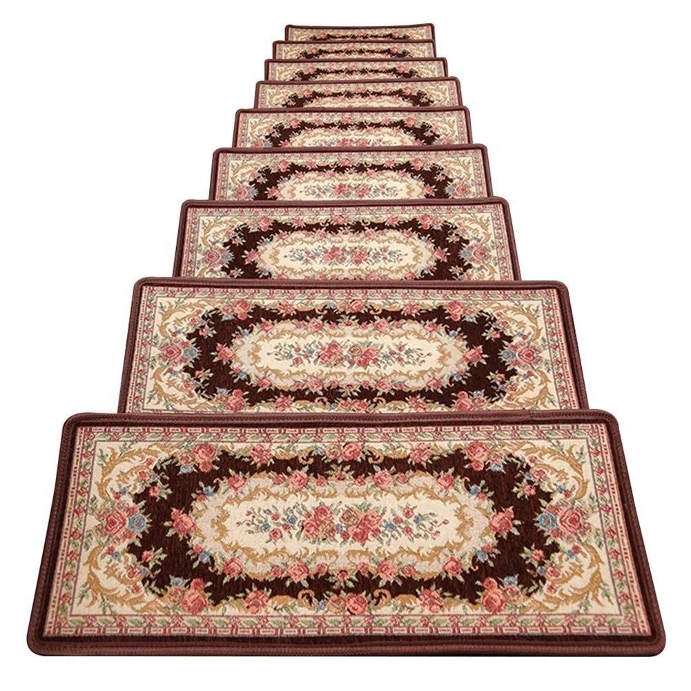 LRFNKCT carpet stair treads, Carpet Stair Treads,Non Slip Pads Mats Step Staircase Rugs