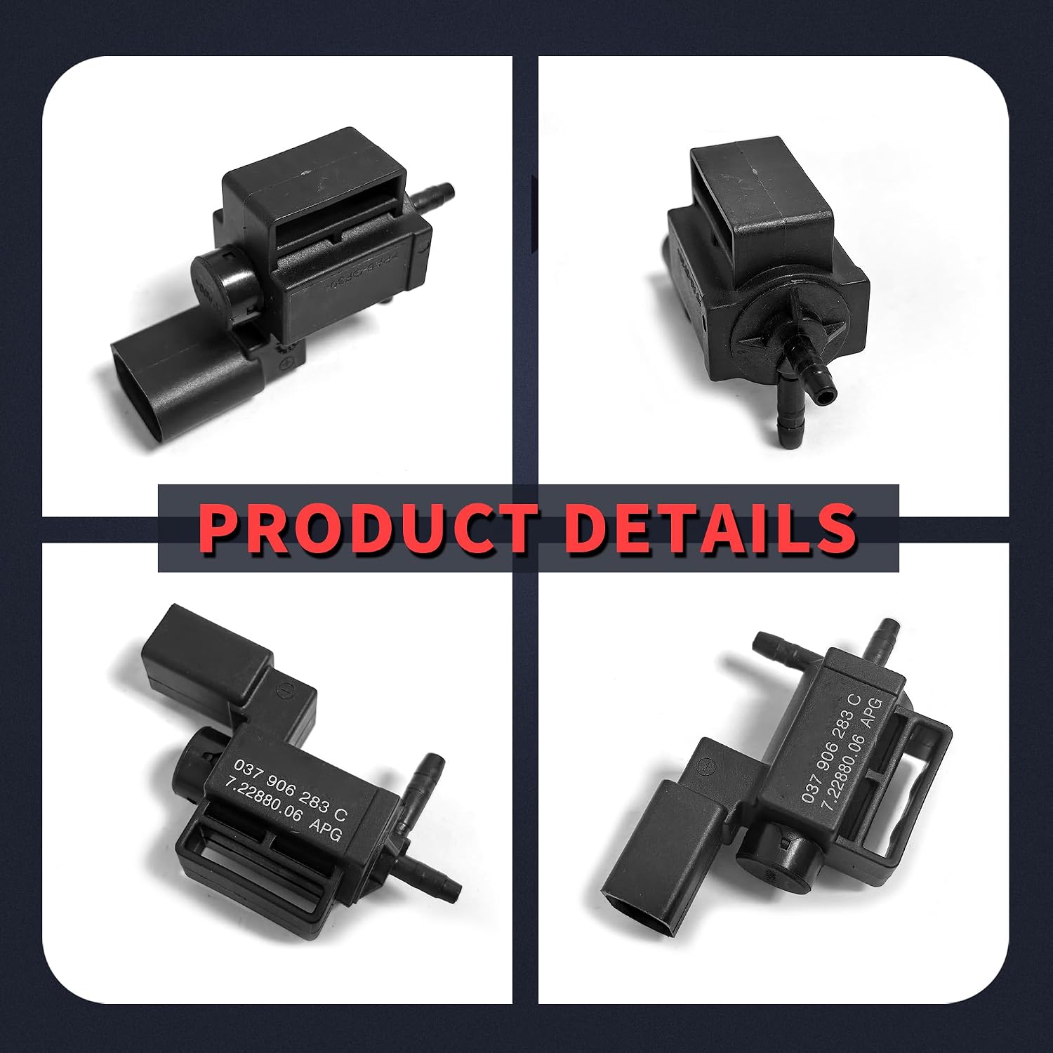 037906283C Engine Intake Manifold Runner Control Valve Compatible with Audi A3 A4 A5 A6 A8 Q5 Fir for Jetta Passat Golf Tiguan Beetle Touareg 06H906283B