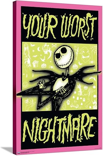 Miniatura 1 de Trends International Disney Tim Burton's The Nightmare Before Christmas - Worst Nightmare Canvas Wall Poster