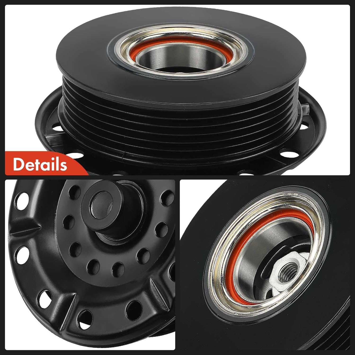 A-Premium Air Conditioner AC Compressor Clutch Kit Compatible with Jeep Compass 2007-2008, Patriot 2007-2008 & Dodge Caliber 2007-2008, Caliber 2009 2.0L