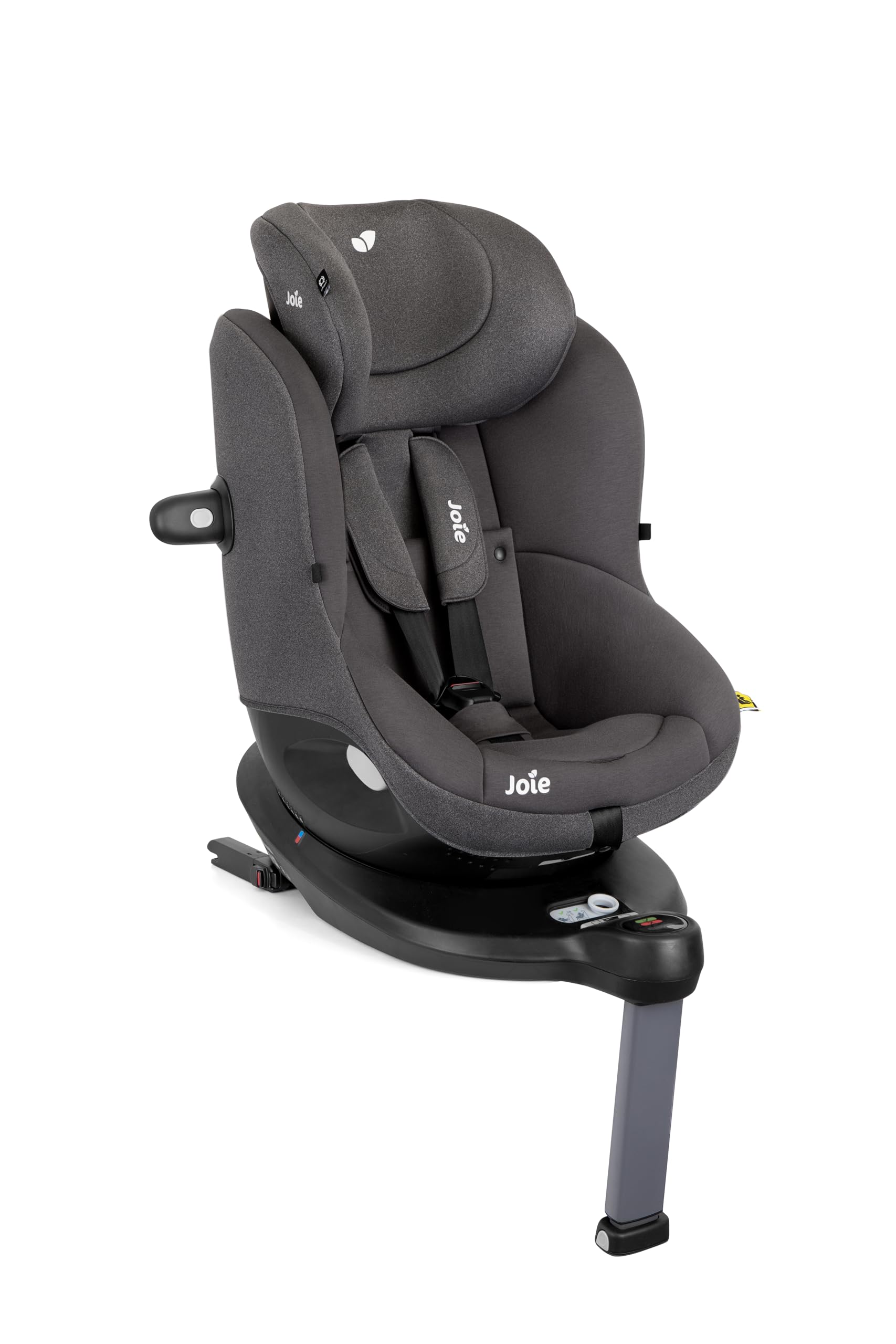Joie i-Spin™ 360 R129 Kindersitz, Geburt bis 4 Jahre (40–105 cm), Thunder | Autositz mit 360° drehbar, i-Size-zertifiziert, ISOFIX-Installation und Seitenaufprallschutz für höchste Sicherheit.