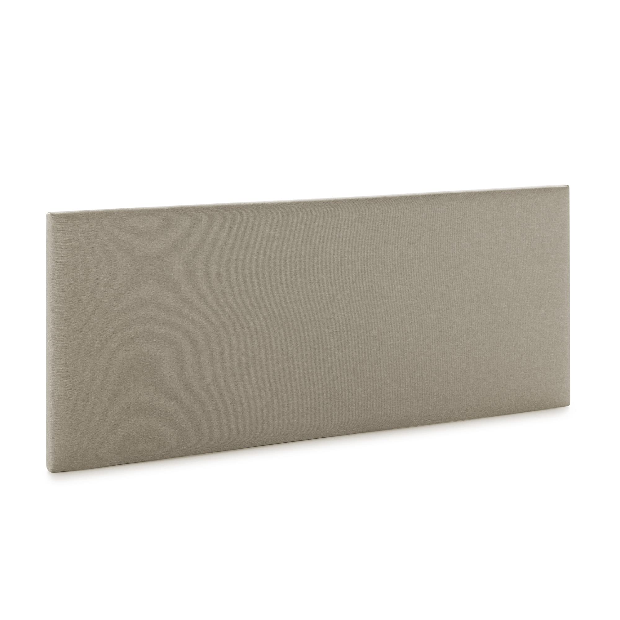 HOMN LIVING Cabecero Aura tapizado en Tela Beige 150x60 cm, Incluye Herrajes y Tornillería