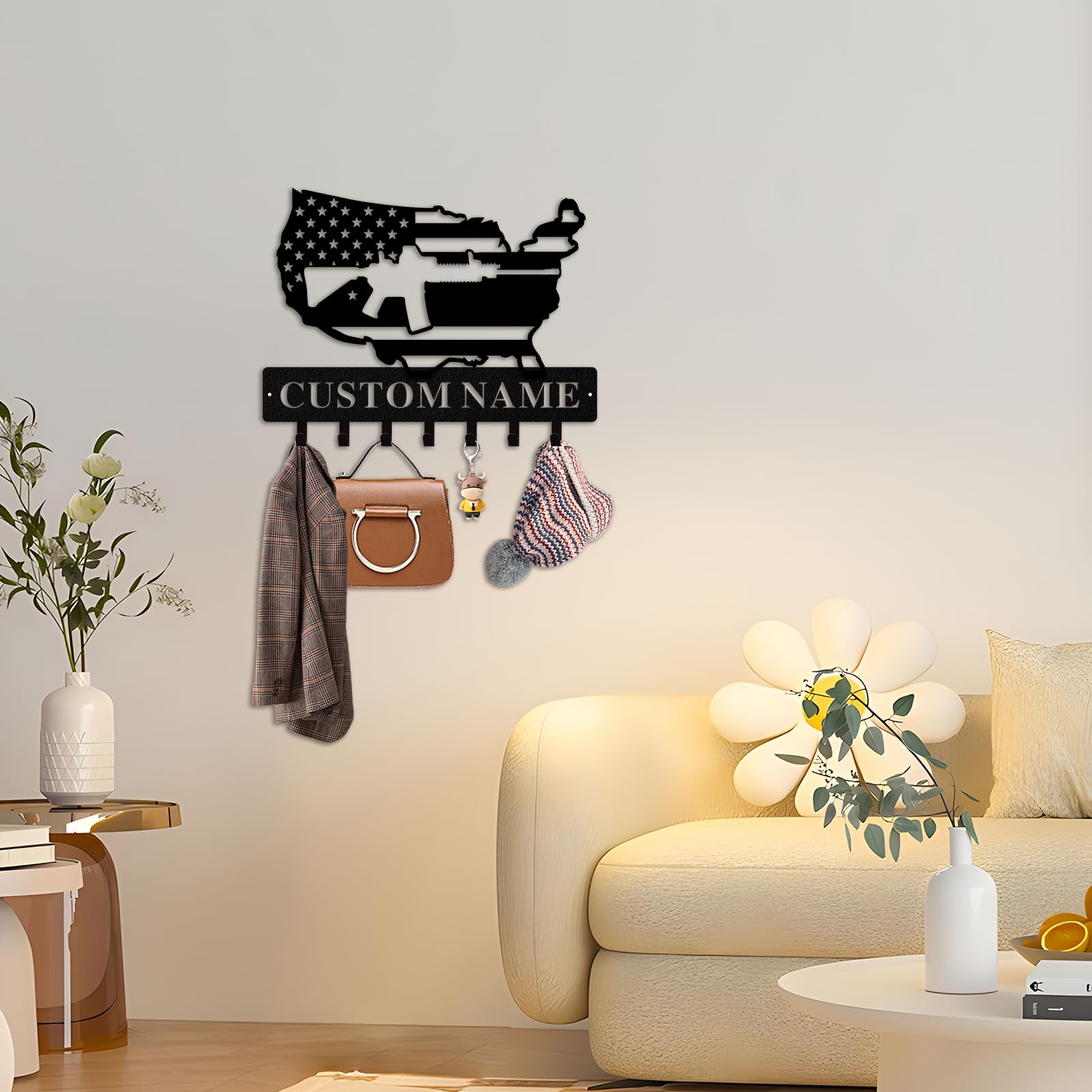 Aazon.co: Personalized Custo Nae Cute Cat Keys Hooks,etal Cute Cat