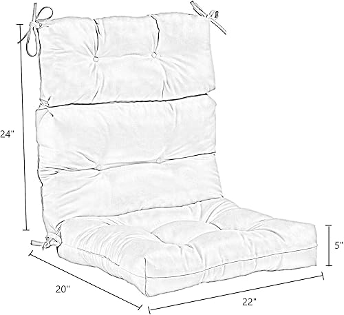 Miniatura 4 de South Pine Porch Timberland Floral - Cojín para silla de respaldo alto, 2 unidades