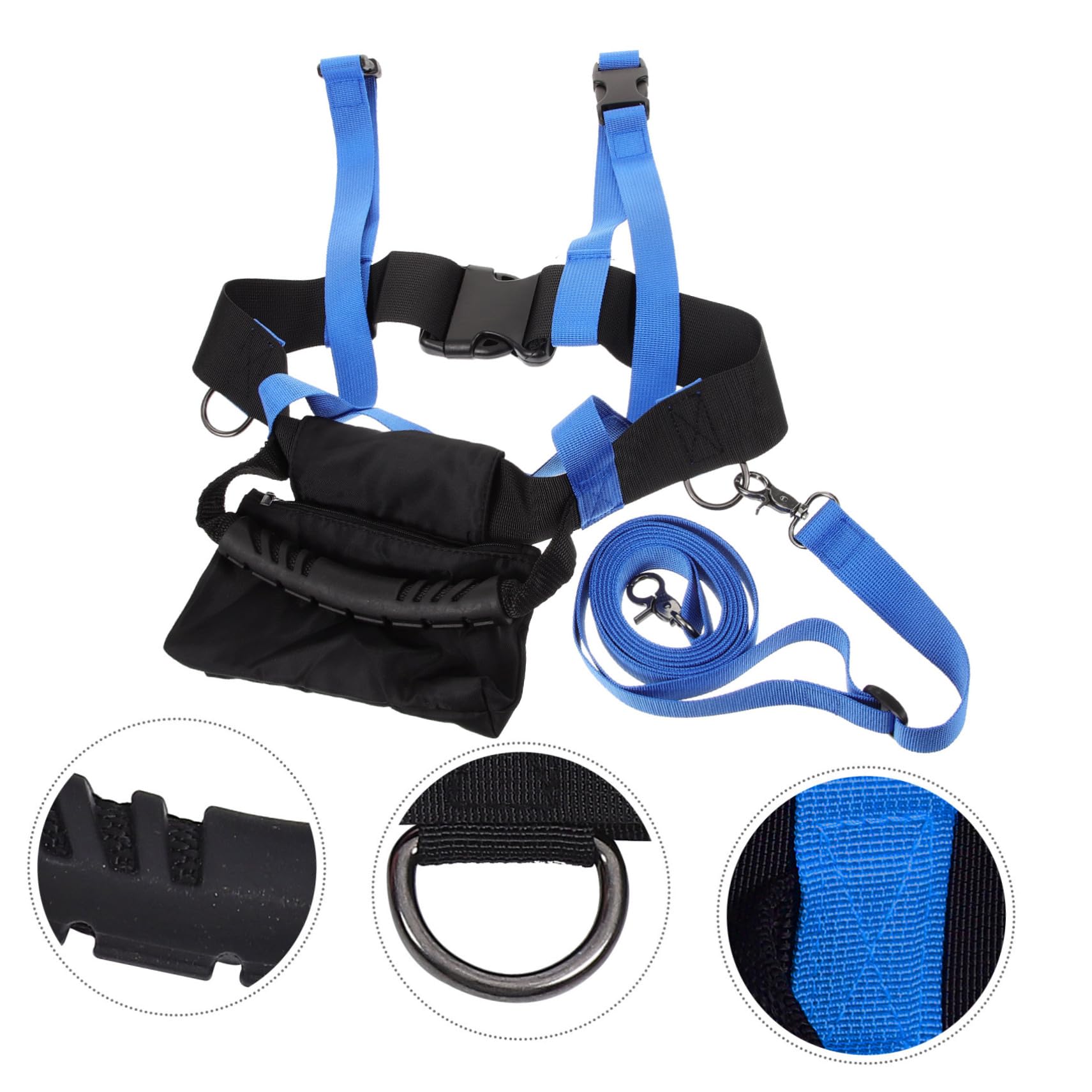 Harnais de Ski pour Garçon et Filles, Sangle Réglable en Nylon et Polyester, Bleu, pour Patinage et Ski, Maintien D'équilibre