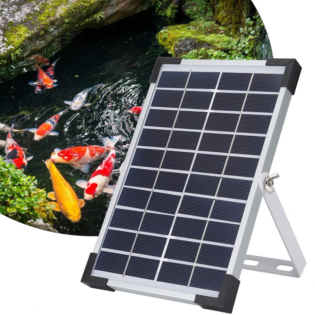 Zerodis Ossigenatore Ad Energia Solare, 3 modalità Pompa di Ossigeno per Acquario Super Silenziosa Pompa di Aria per Acquario Aeratore di Ossigeno per Stagno per Pesca All'aperto