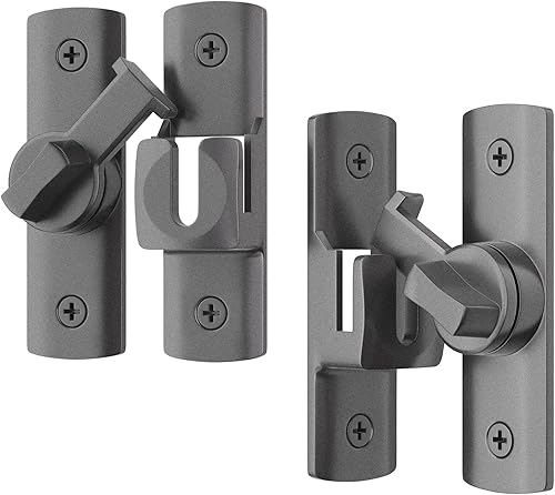 2 pestillos para puerta de granero de grados, cerradura de puerta corredera de granero 18090, cerradura de puerta corredera para armarios, puerta de