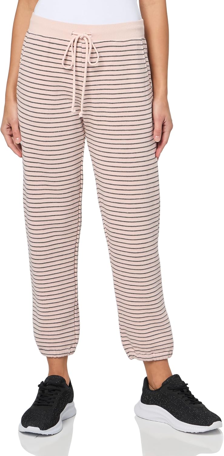 Velvet by Graham & Spencer Women's Luda Mixed Media French Terry Sweat Pants