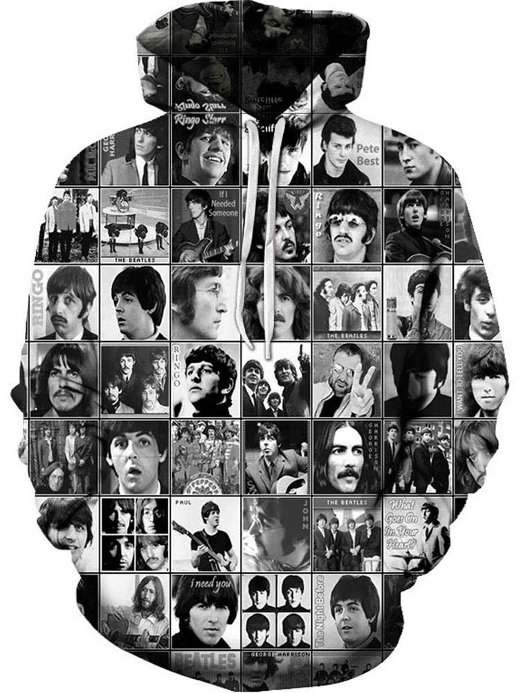 Swag Hipster Men Wolf DJ Hoodies Coat 3D Print Pullover Sweatshirt