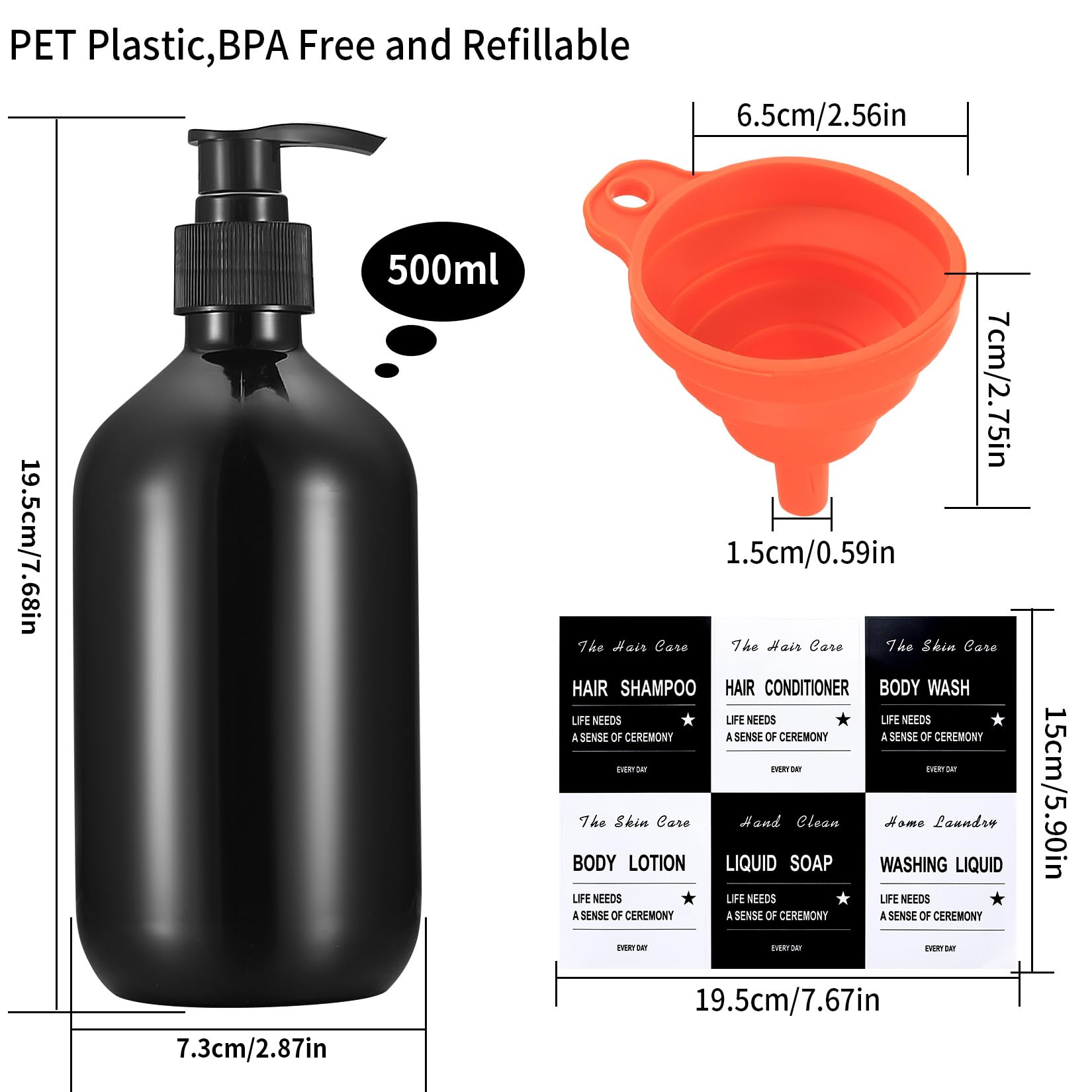 XiYee Shampoofles, pompdispenser, lege plastic zeepdispenser, fles met pomp voor badkamer, keuken of hotel, navulbare vloeistofdispenser voor lotion, douchegel en spoeling, 3 stuks (bruin XiYee Shampoofles, pompdispenser, lege plastic zeepdispenser, fles met pomp voor badkamer, keuken of hotel, navulbare vloeistofdispenser voor lotion, douchegel en spoeling, 3 stuks (bruin