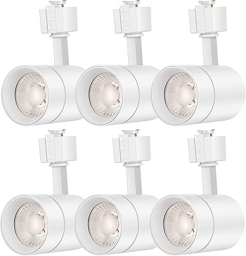 FLSNT Cabezales de iluminación LED para pista Juno Track, equivalentes a 75 W, cabezales de luz LED regulables, luz LED de 12 W, 24 , CRI90, 800 LM,