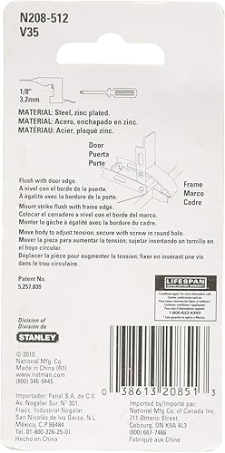 Miniatura 9 de National Hardware N210-872 V35 - Cerrojo de extracción en zinc chapado en 4 pulgadas