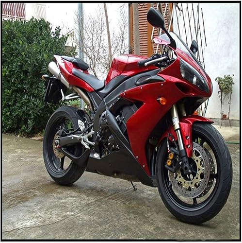 Miniatura 2 de NT FAIRING Carenado completo de inyección rojo negro apto para Yamaha 2004 2005 2006 YZF R1 R1000 YZF-R1 nuevo kit pintado ABS plástico motocicleta