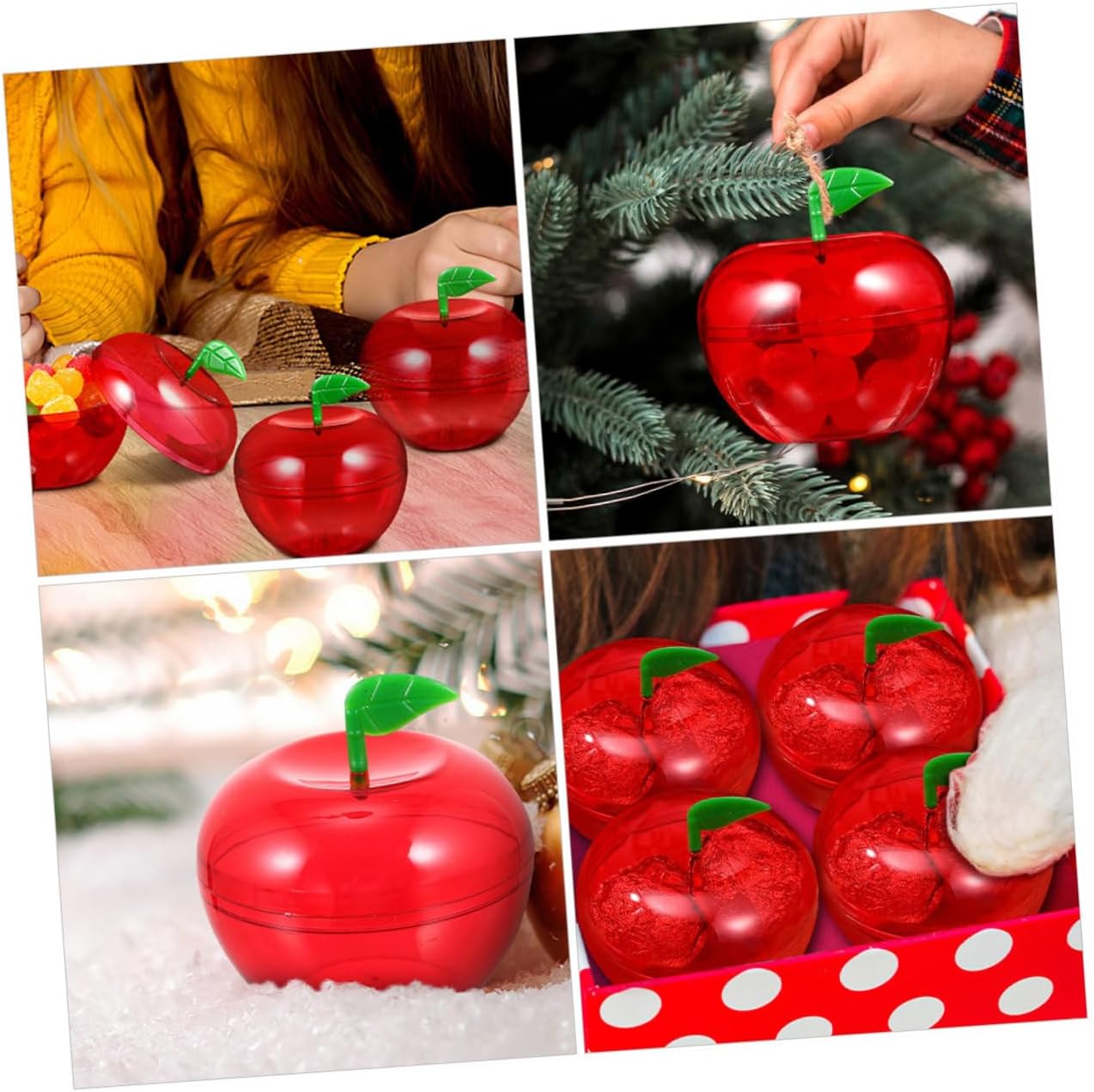 FOMIYES 80pcs Shaped Candy Packaging Containers Multi-purpose Storage Boxes for Weddings Christmas Parties Events Fun Favor Jars for Treats