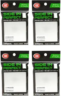 KMC カードバリアー サイドイン・パーフェクト 100枚入りパック ×4セット