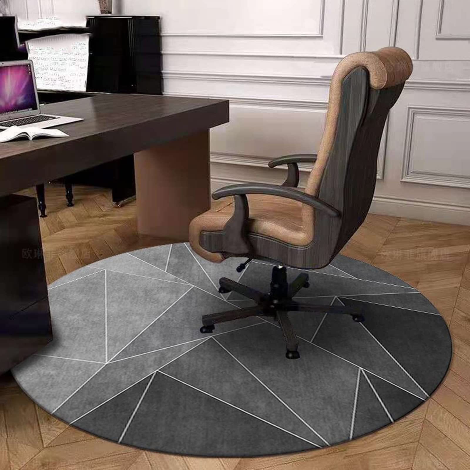 Tapete antideslizante para silla de juegos, para suelo de baldosas de madera dura, 79 pulgadas, tapete multiusos para silla de escritorio, alfombra de pelo bajo, entrada y dormitorio