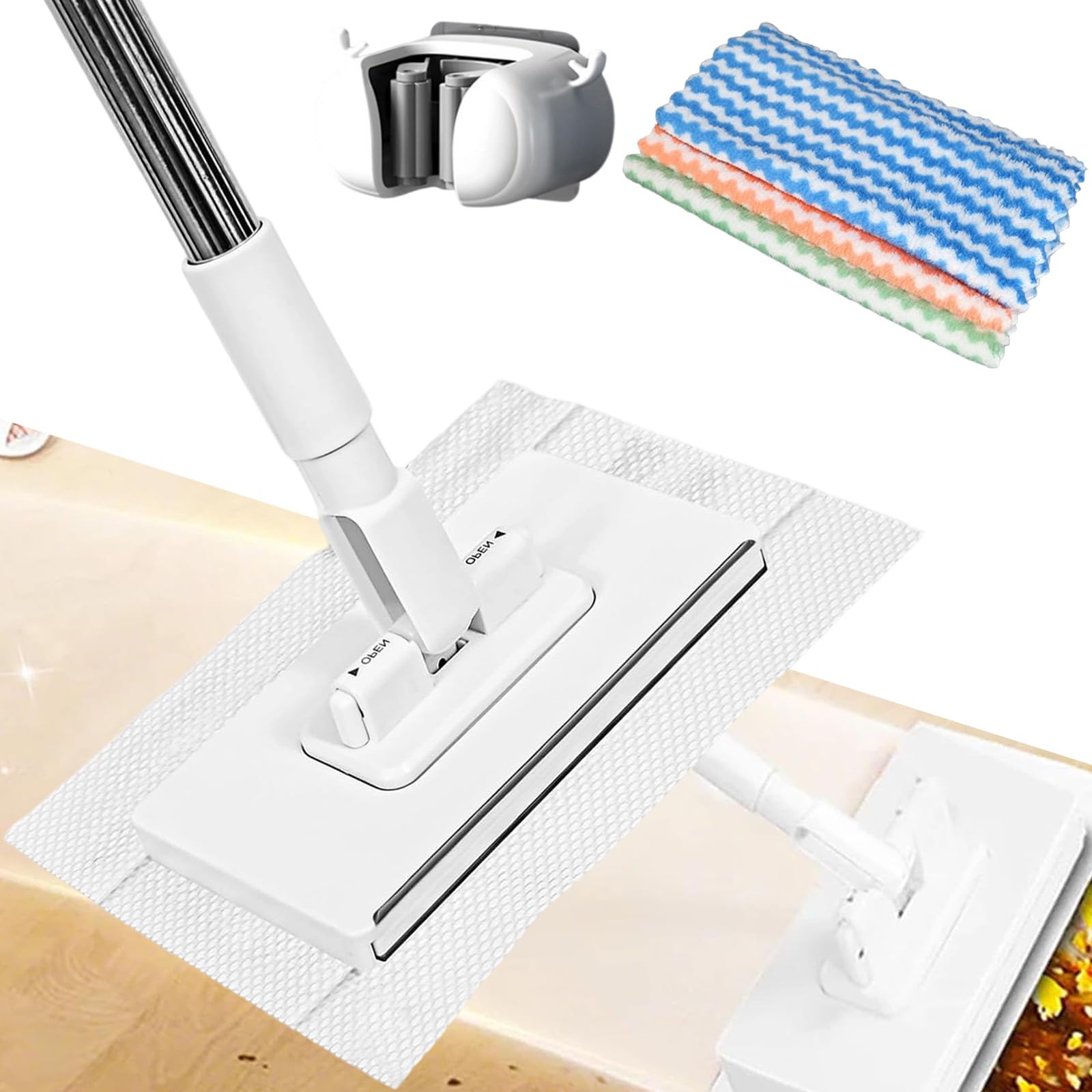 Amazon.com: Automatic Cloth Changing Mini Mop, Zero Touch Snap