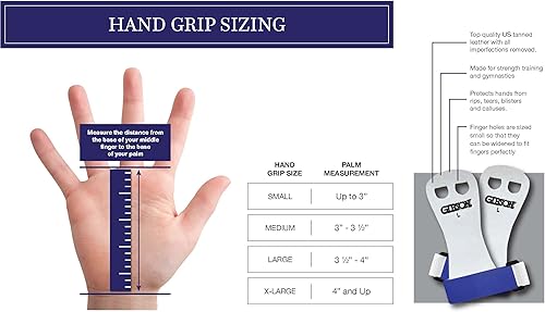 Miniatura 9 de Agarraderas para gimnasia Gibson Rainbow Gymnastics, ideal para entrenamientos de crossfit, fabricado en EE. UU.