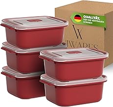 Lunch Box 2000 ml - Microwave Containers Set of 5 for Large Servings, BPA-Free, Leak-proof & Stackable, Storage Container for Household, Meal Prep, Camping & Family
