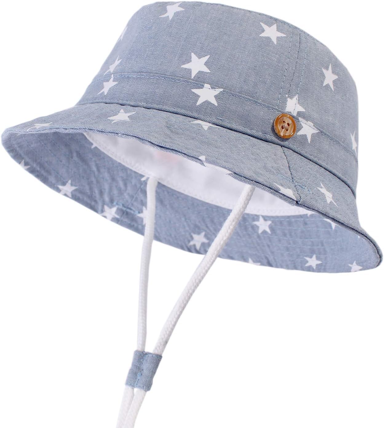DRESHOW Unisexo Bebé Niña Niño Sombrero de Sol Verano Algodón Ajustable Pescador Gorra Protección de Sol Anti UV Para Exteriores/Natación/Playa/Piscina UPF 50+