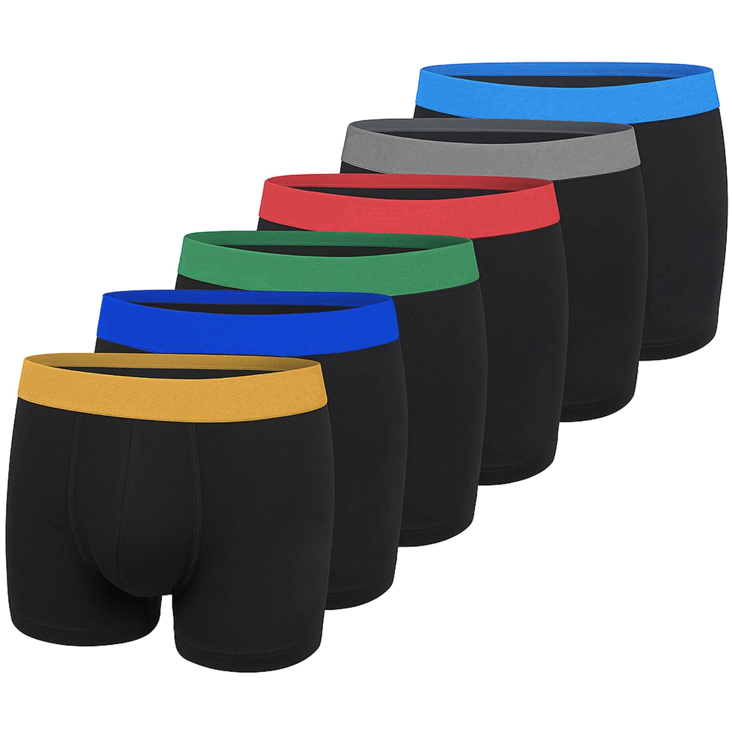 MRCC 6er Pack Jungen Boxer Shorts Briefs Boxershorts Unterwäsche Unterhosen Mikrofaser Retro Pants Schlüpfer 10010