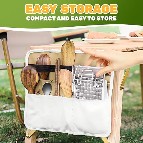 Miniatura 7 de Tostadora portátil plegable de acero inoxidable para acampar, perfecta para senderismo, picnic y uso al aire libre