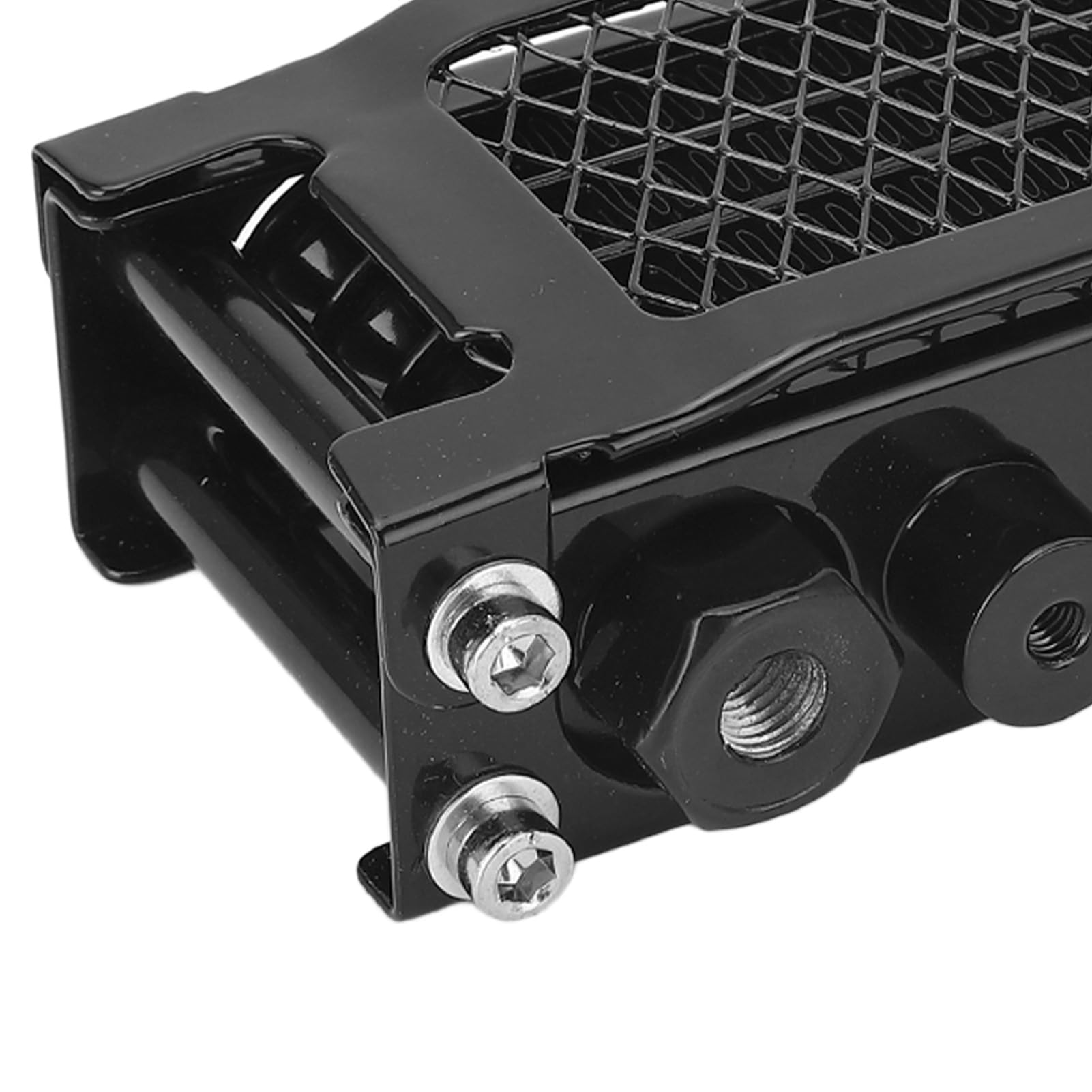 Kit Radiatore Olio Moto, Kit Radiatore Motore Ad Alta Efficienza in Alluminio a 4 File Radiatore di Raffreddamento Olio Motore per Monkey 125 50cc a 150cc Dirt Pit Bike (BLACK)