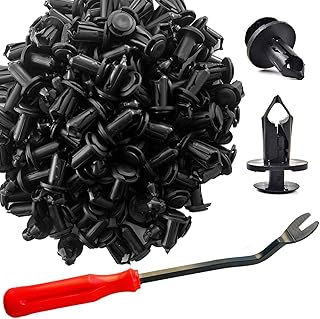 150 Pcs UTV ATV Automotive Nylon Fender Clips/Body Rivets Fasteners Clips Compatible with Polaris Kawasaki Honda Suzuki Can Am with Fastener Removal Tool - Replace 7661855