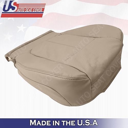 Miniatura 5 de 2011 2012 2013 2014 para Ford F150 Lariat Driver Bottom Cubierta de cuero perforada marrón