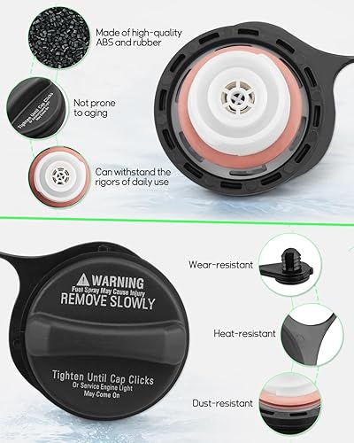 Miniatura 3 de GS3L-42-250B Tapa de gasolina, tapa de llenado de tanque de combustible para Mazda 3 2011-2013, 6 2009-2011, CX-7 2010-2012, CX-9 2007-2012 2015,