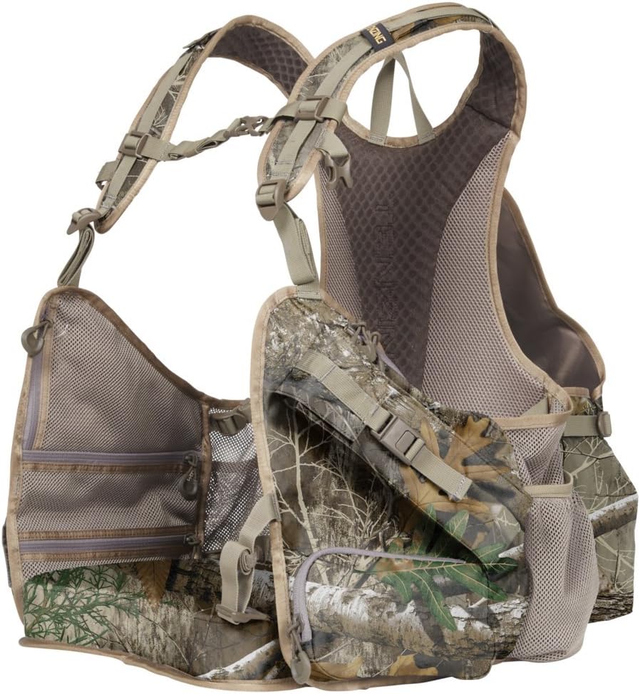 TENZING Men's Turkey Vests TZ TV18 Hunting Vest with Spring-Loaded Leg System Converts to Hunting Chair Includes Pockets