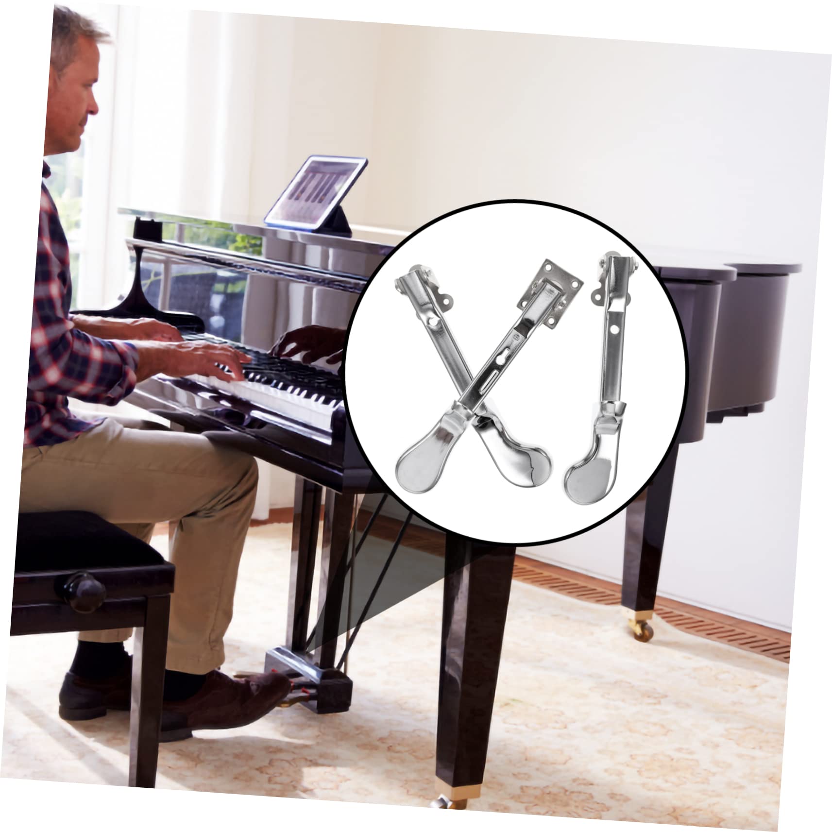 Levemolo Piano Pedals Replacement Parts Upright Piano Sustain Pedal Accessories