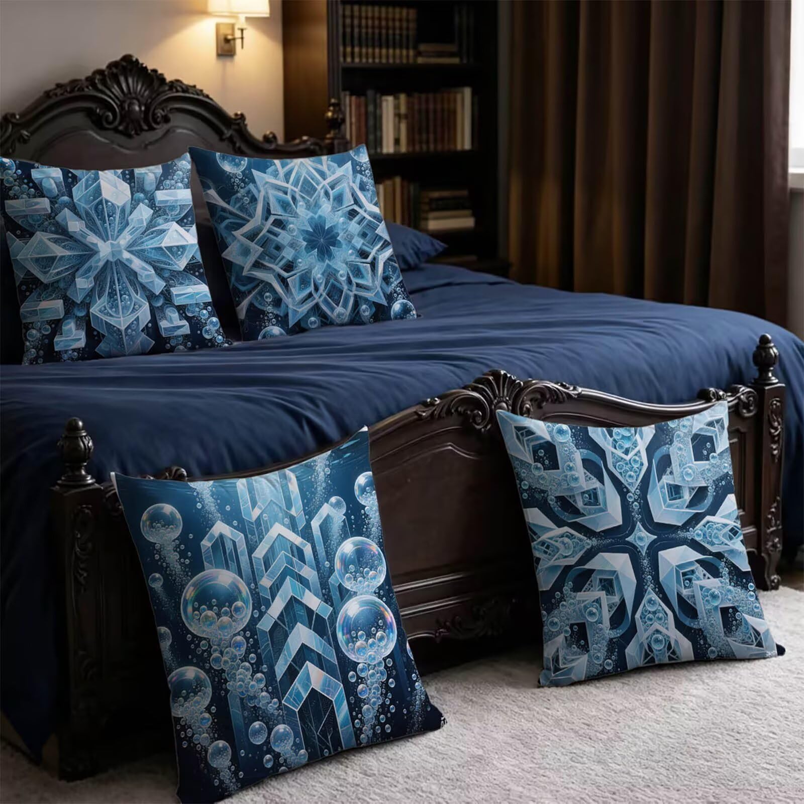 Federe Cuscini Letto 60x60cm Federe Copricuscini Divano Astratto THDZ-1196