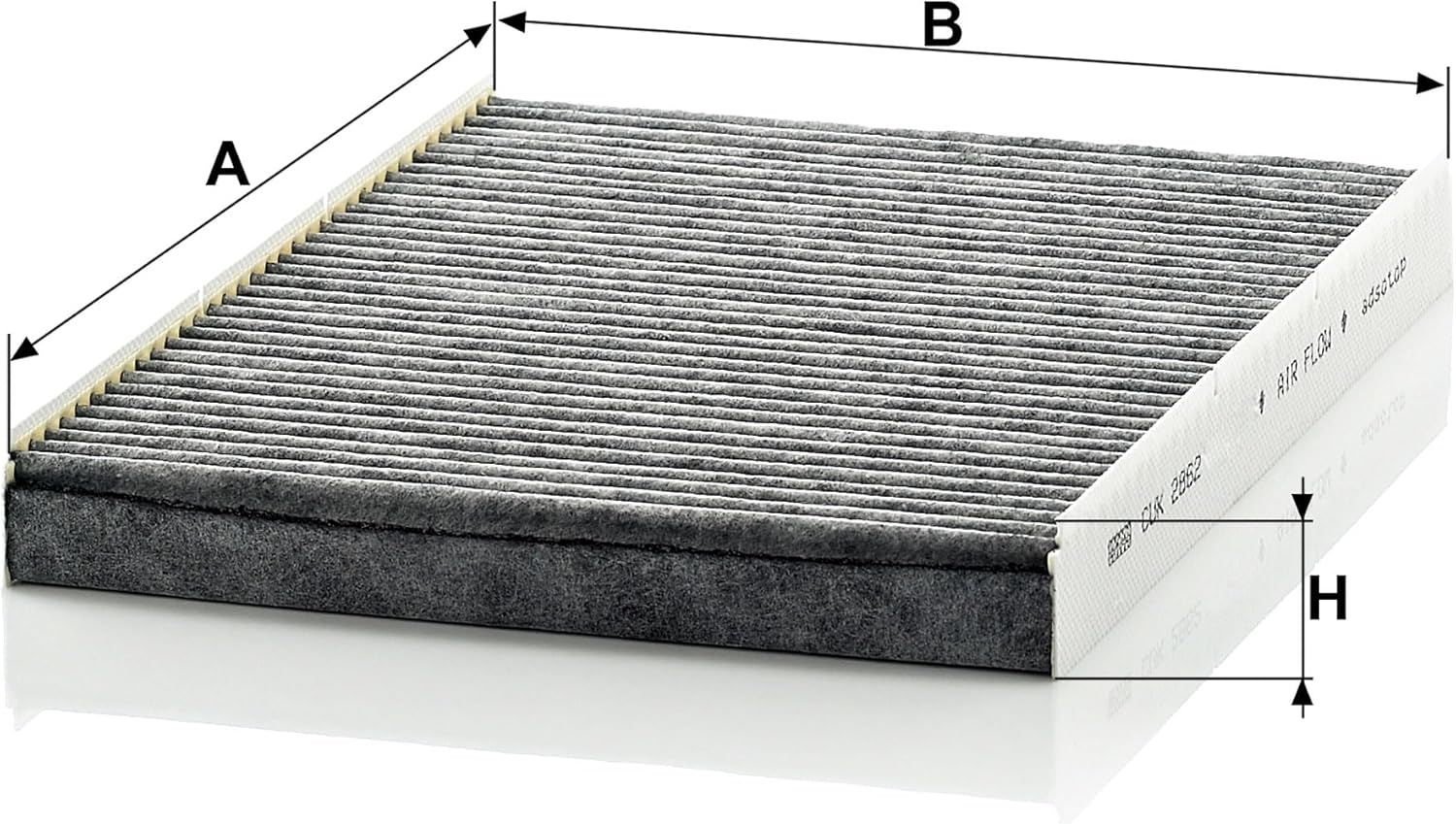 Mann Filter CUK 2862 Automotive Cabin Air Filter with Activated Carbon, Car & Truck Passenger Compartment OEM Filter Replacement for Volkswagen Jetta & Beetle, Audi TT and more