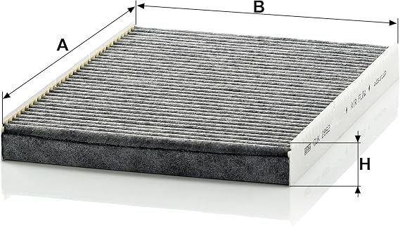 MANN-FILTER CUK 2862 Cabin Air Filter - Pollen Filter with Activated Carbon - for Cars + Transporters