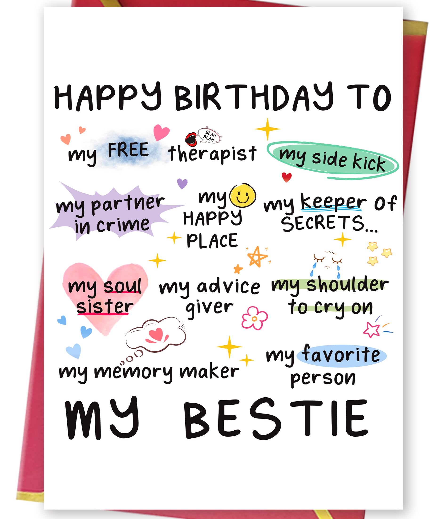 birthday card for bestie