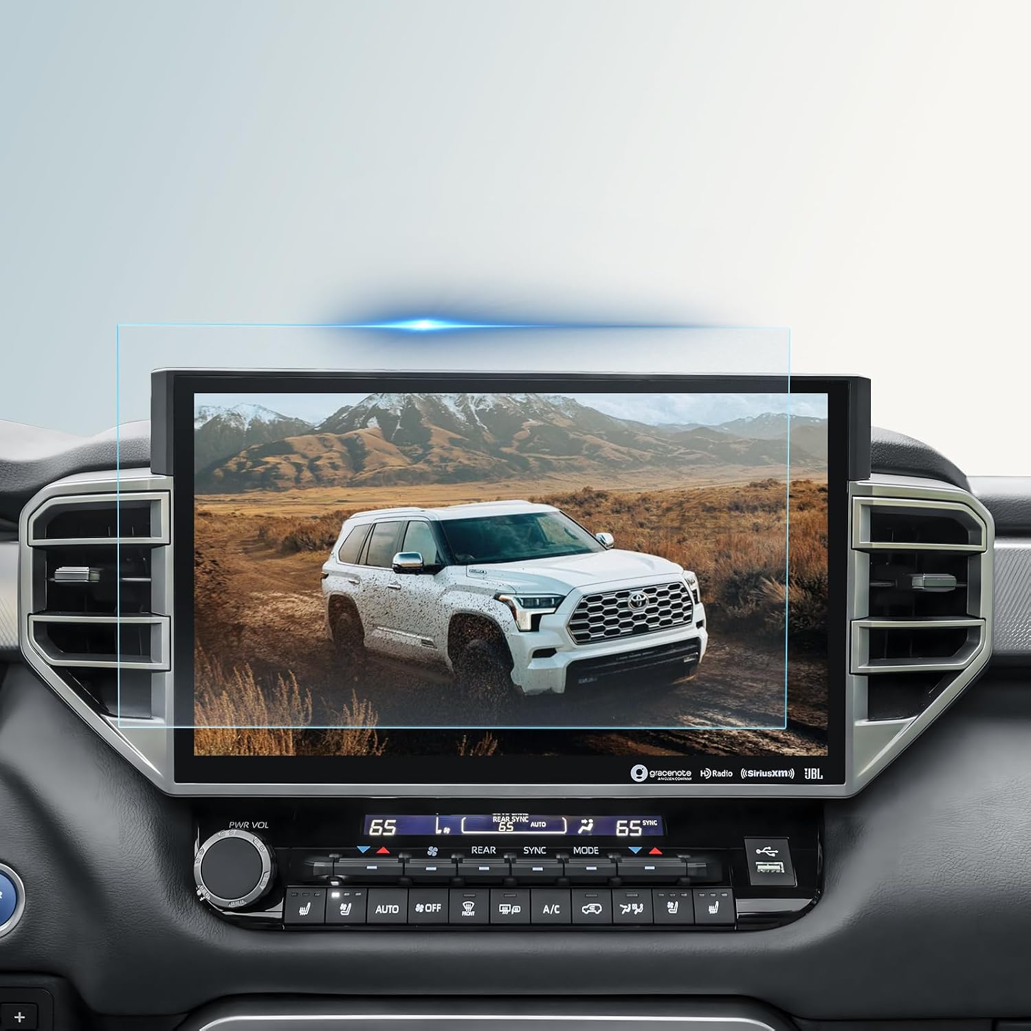 BIBIBO Matte Anti Glare for 2025 2026 Toyota Sequoia Screen Protector 2023 2024 2025 2026 Toyota Sequoia (Limited/Platinum/1794 Edition/TRD Pro/Capstone)14" Tempered Glass Lessen Fingerprints Sequoia Accessories